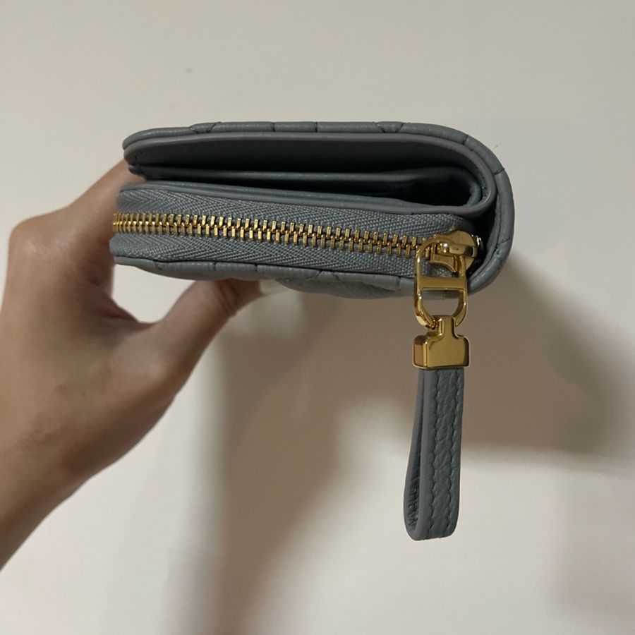 Dior caro 小型拉鍊銀包/拉鍊短夾-5