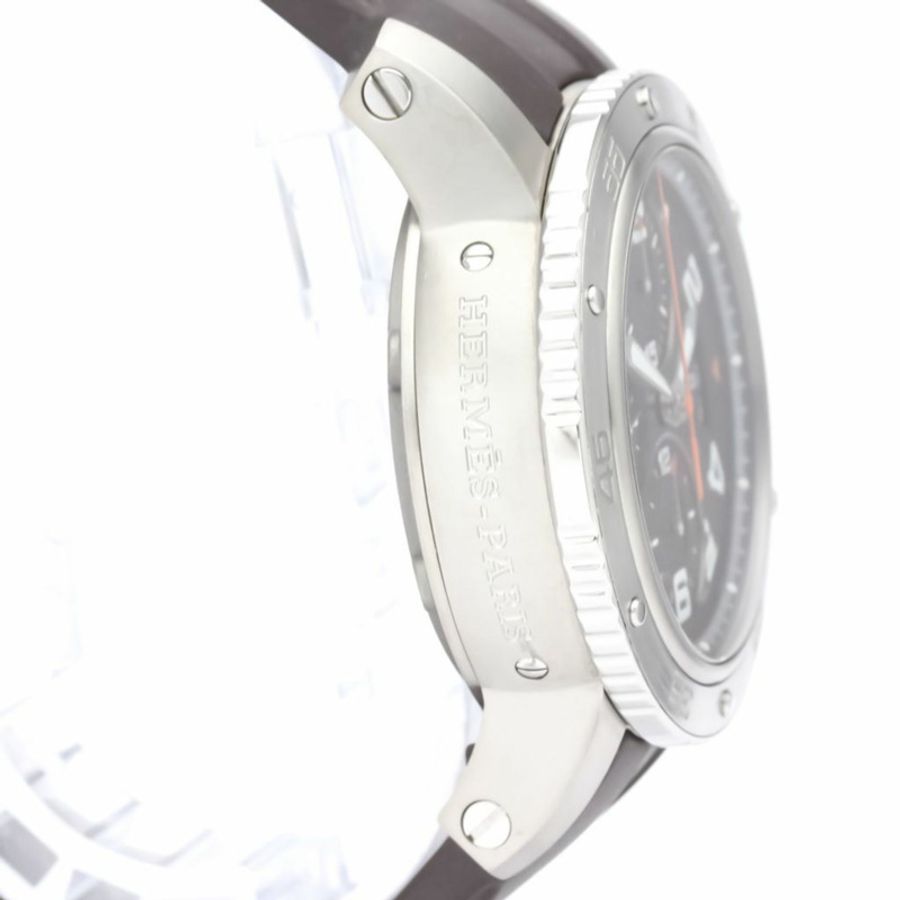 【日本直送】拋光 HERMES Clipper Diver 計時碼表鈦鋼手錶 CP2.941 BF553335-8
