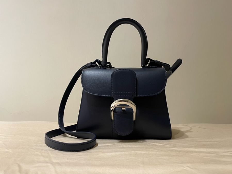 DELVAUX Brillant mini款 深藍色 手提包👜-0