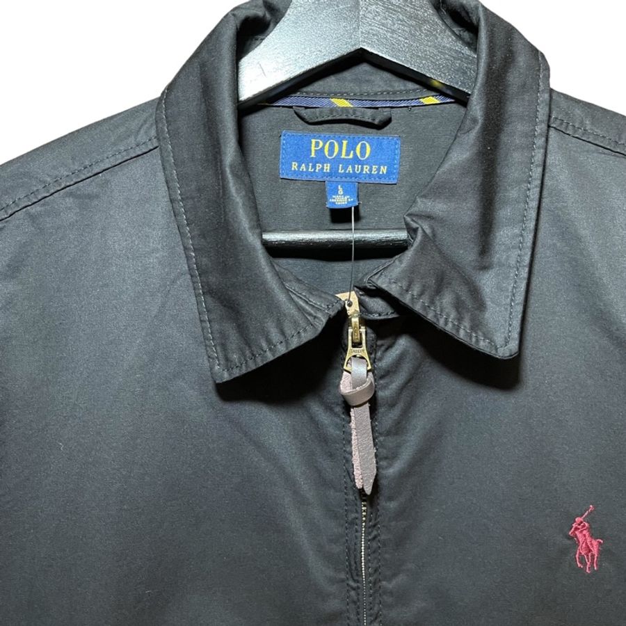 顛復古⚡️全新品Polo Ralph Lauren 黑色系紅馬經典府綢夾克哈靈頓外套❤️男女皆可 F1123019-5
