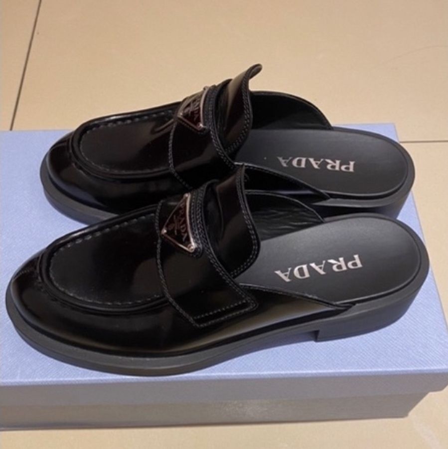 Prada chocolate 穆勒鞋-1