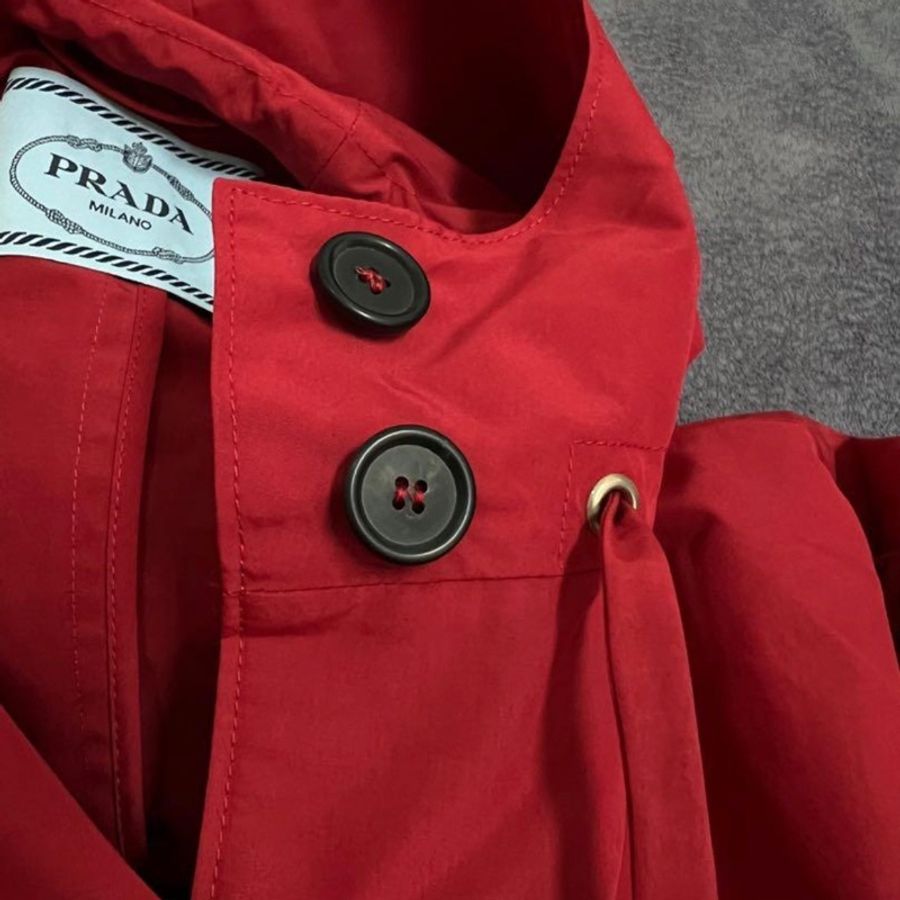 Prada 風衣外套 紅色-2