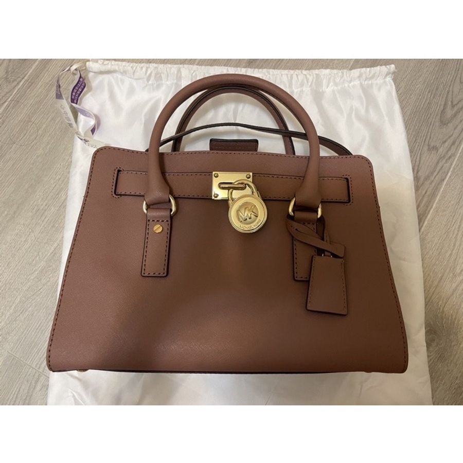 MICHAEL KORS 經典MK鎖頭手提/肩背鍊帶包-0