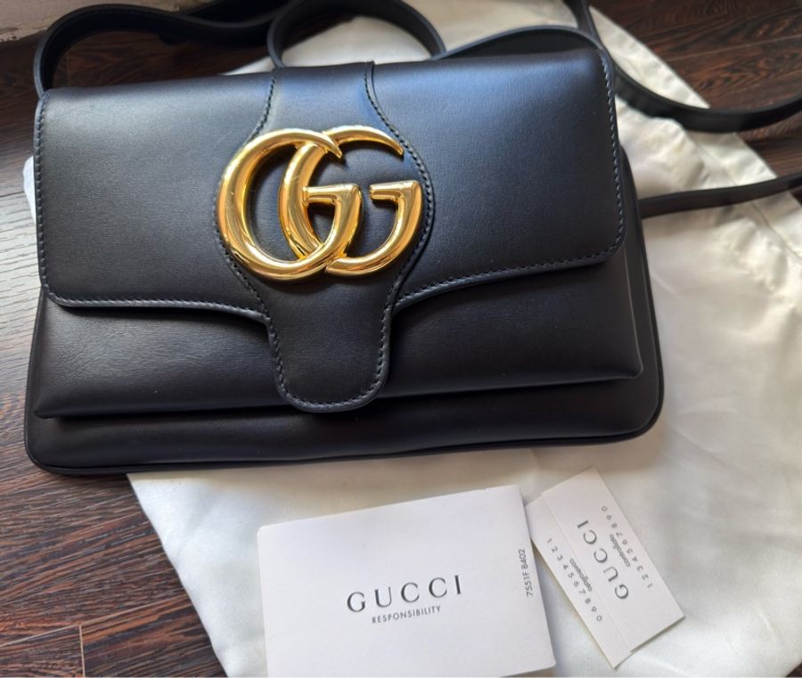 Gucci Arli系列 黑色 小款 肩背/斜背包 550129-0