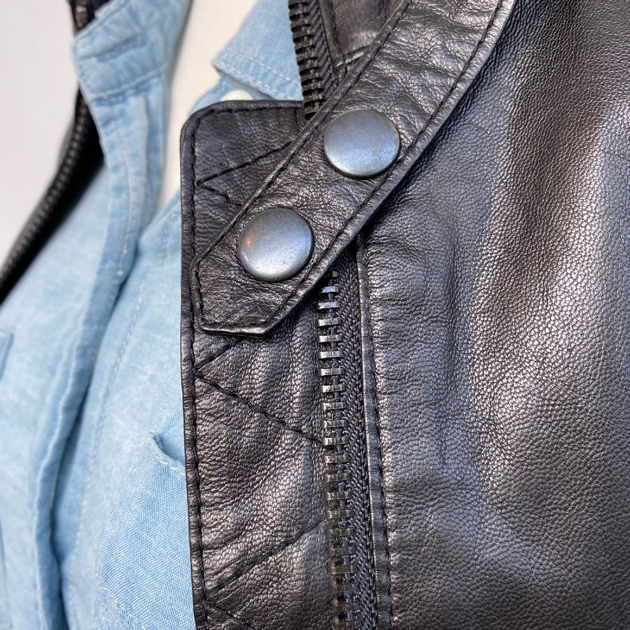 blue heroes 黑色皮衣 個性有型 size S-7