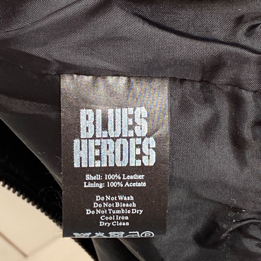 blue heroes 黑色皮衣 個性有型 size S-12
