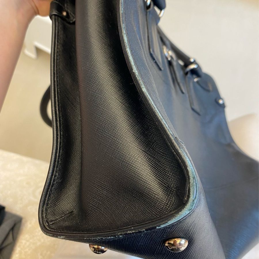 Salvatore Ferragamo 黑色 女用 公事包 手提包-2