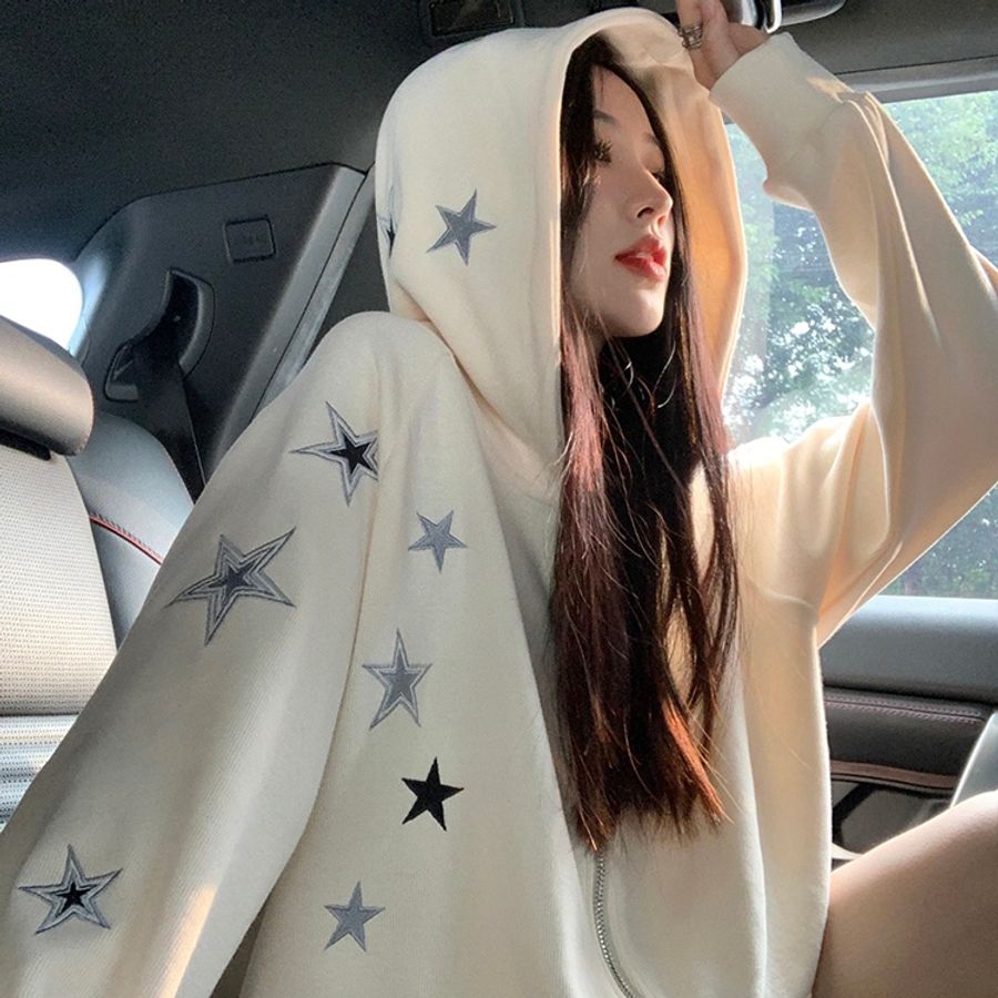 星星帽T外套-1