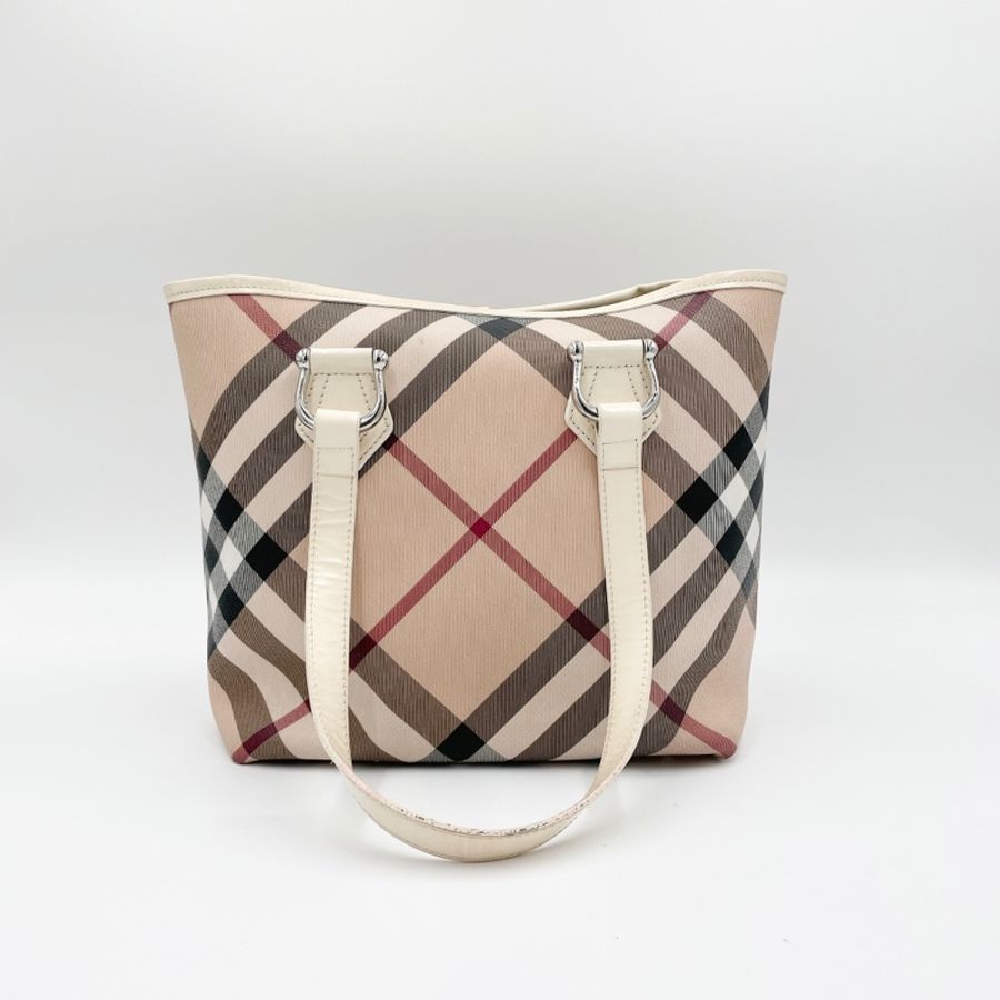 BURBERRY 經典格紋托特包-0