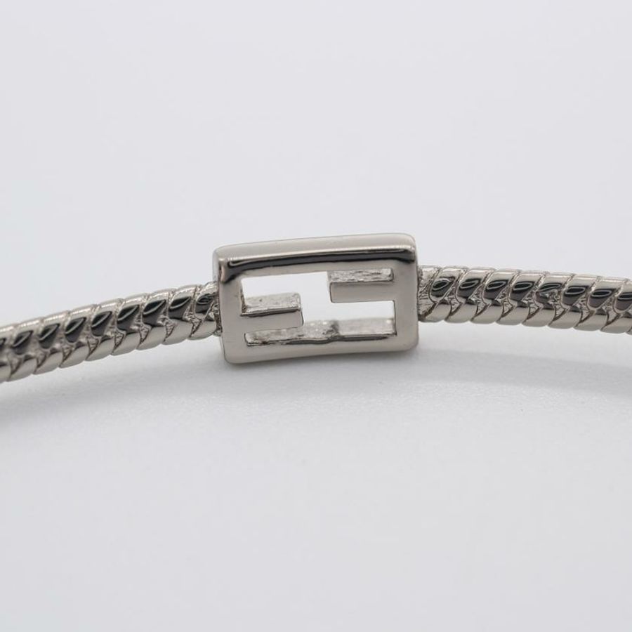 【日本直送】中古FENDI 9成新 BAGUETTE 項鍊 銀色-4