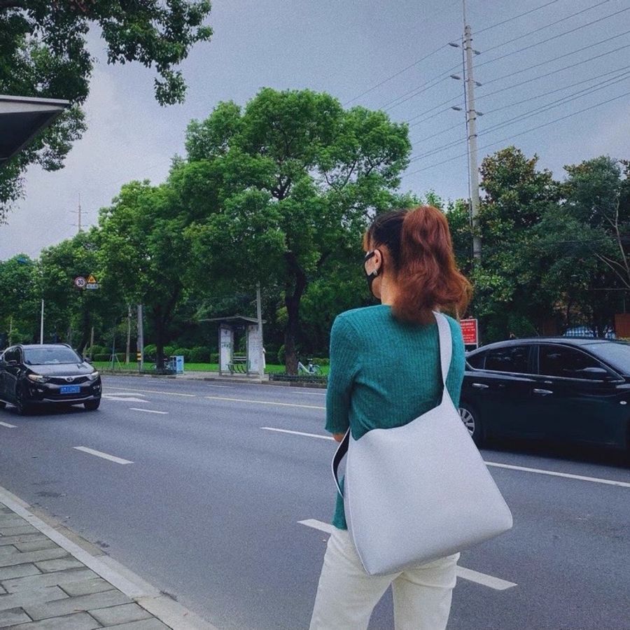 Charles&Keith 大容量單肩簡約托特包 子母包設計-0