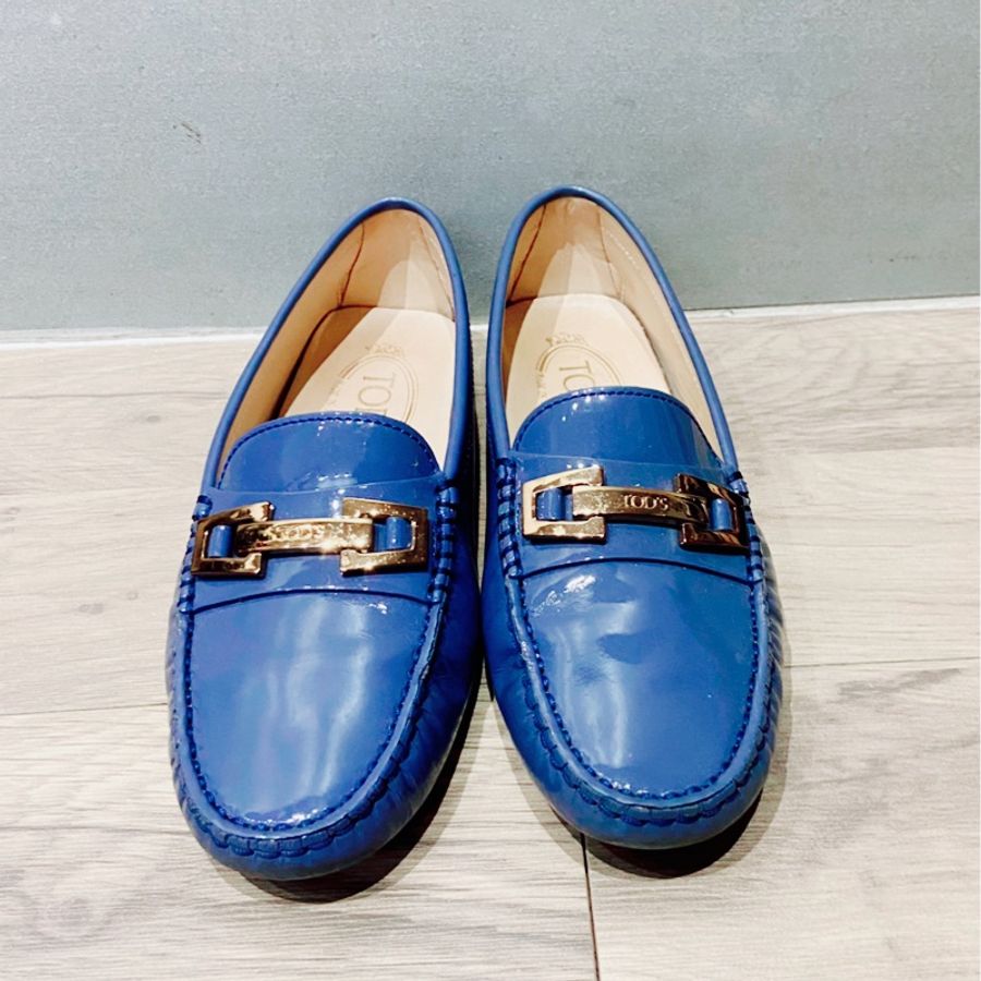 TOD’S豆豆鞋34丁香紫-1