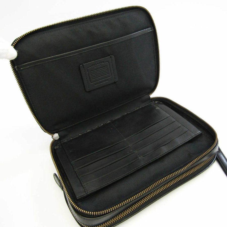 【日本直送】Coach Signature 25688 男士皮革手拿包黑色-3