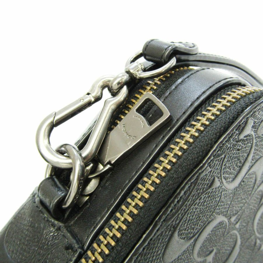【日本直送】Coach Signature 25688 男士皮革手拿包黑色-8