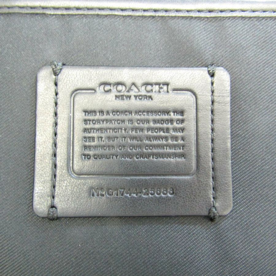 【日本直送】Coach Signature 25688 男士皮革手拿包黑色-10