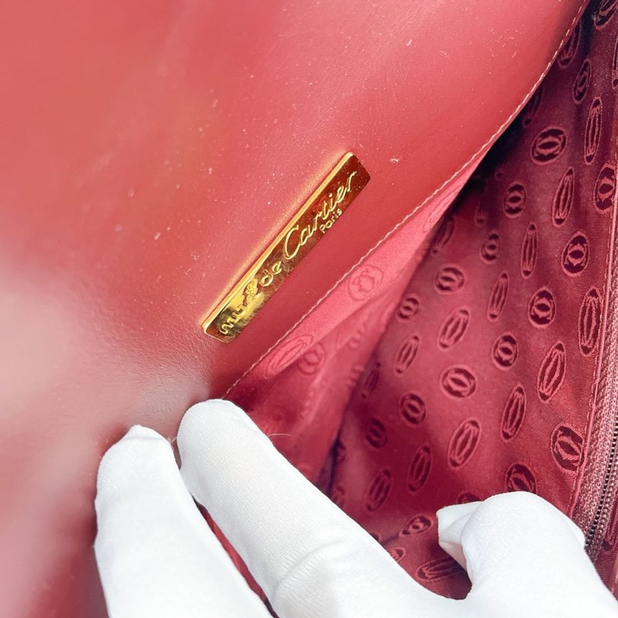 Cartier 卡地亞Must de Cartier Vintage 肩背包 (附保卡/防塵袋/外盒)-10