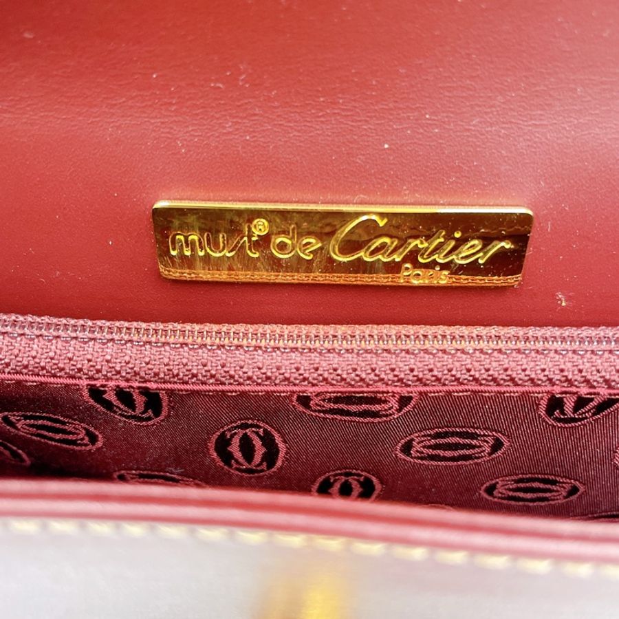 Cartier 卡地亞Must de Cartier Vintage 肩背包 (附保卡/防塵袋/外盒)-11