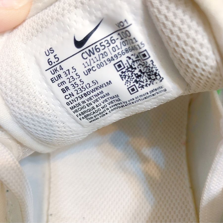 Nike Court Vision Alta 休閒厚底球鞋穿搭/懶人鞋 /穆勒鞋 後跟可踩 -白綠-4