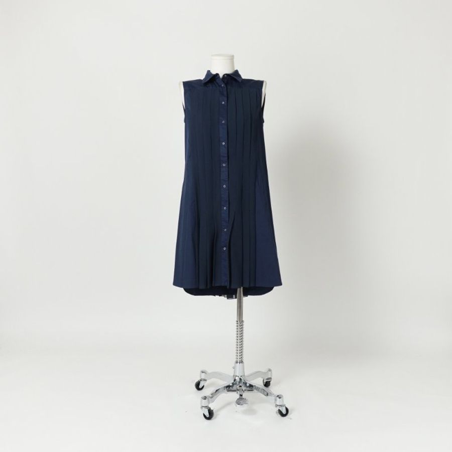 SPORTMAX defile 深藍無袖長洋 0179048-0