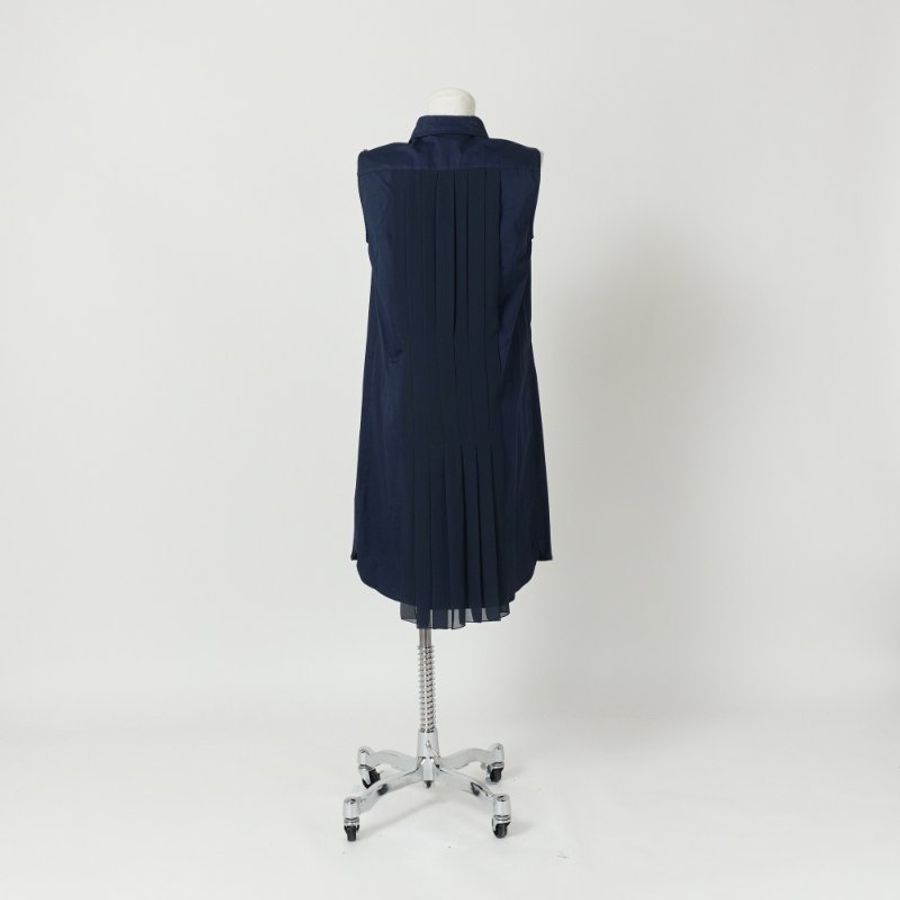SPORTMAX defile 深藍無袖長洋 0179048-1