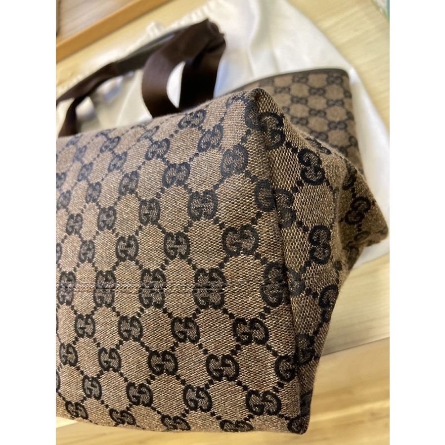 Gucci絕版老花帆布托特包-4