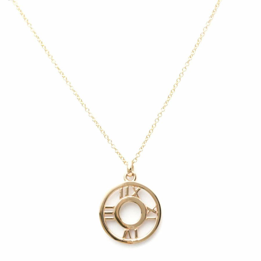 【日本直送】Tiffany Atlas Open Medallion 鑽石項鍊 玫瑰金 (18K) 鑽石男士,女士時尚吊墜項鍊(玫瑰金)-3