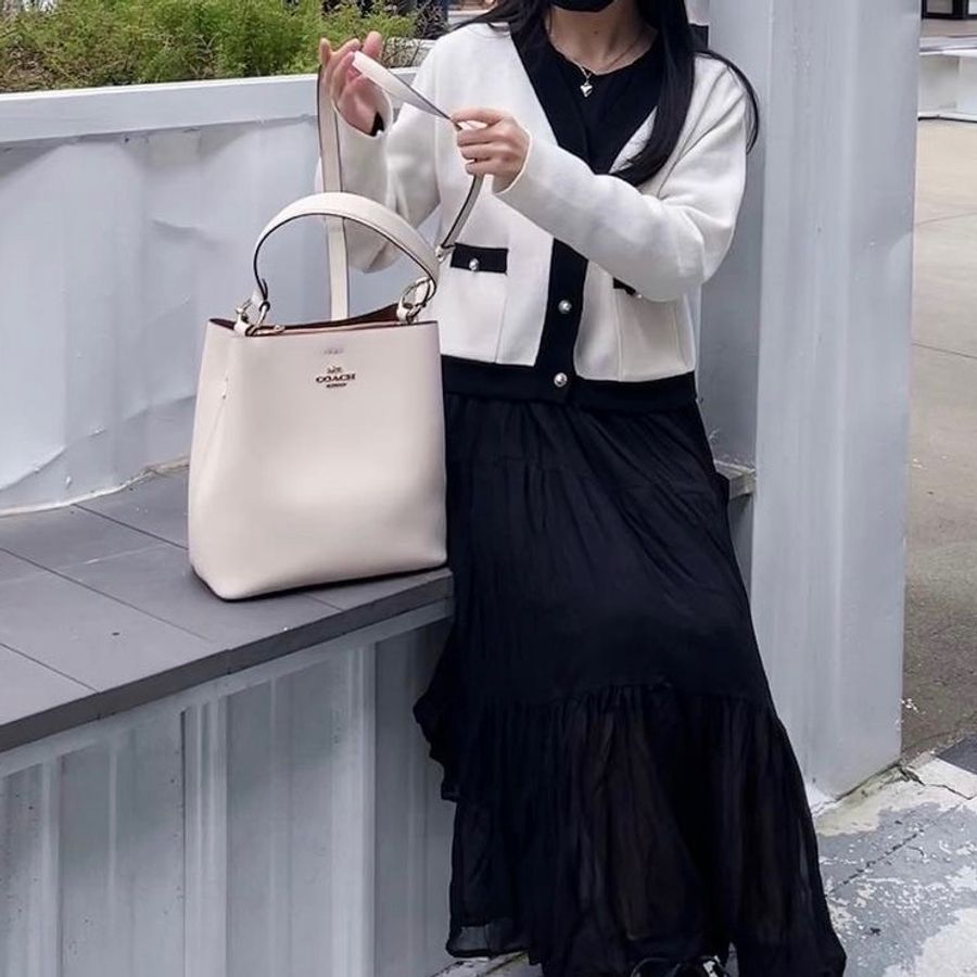 COACH 白色 水桶包 大款 精品 二手 Coach-0