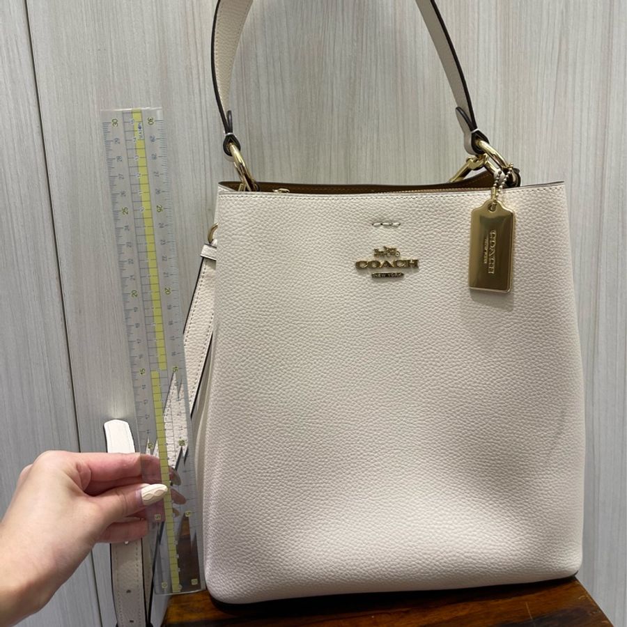 COACH 白色 水桶包 大款 精品 二手 Coach-10