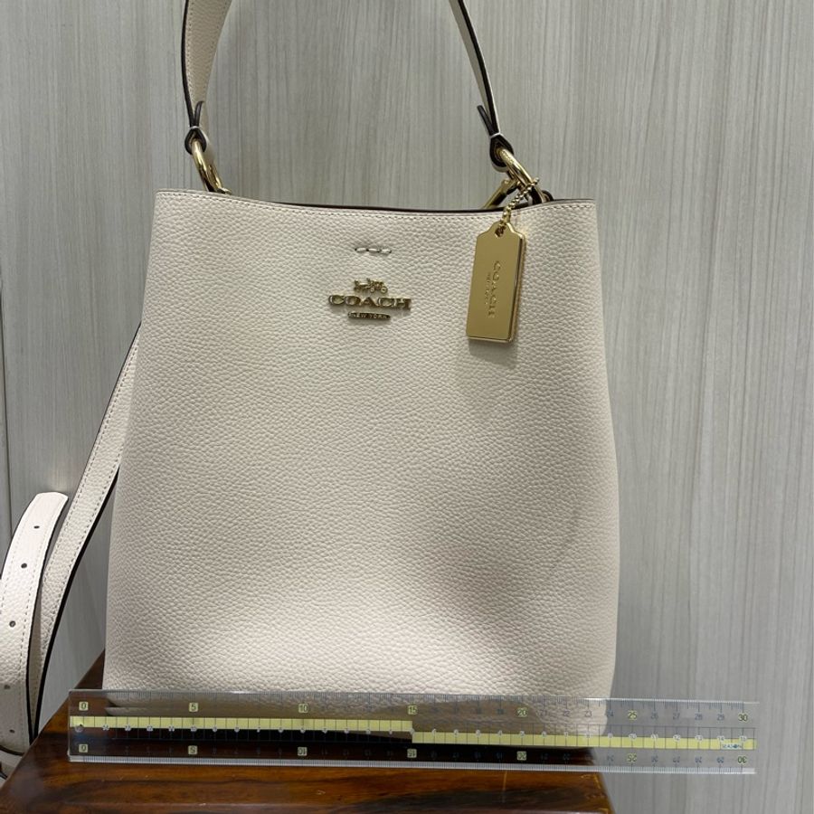 COACH 白色 水桶包 大款 精品 二手 Coach-11