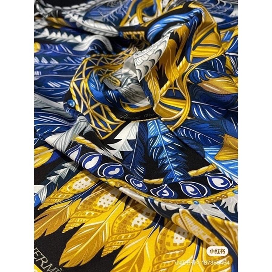 愛馬仕 太平之舞 90*90cm 絲巾-3