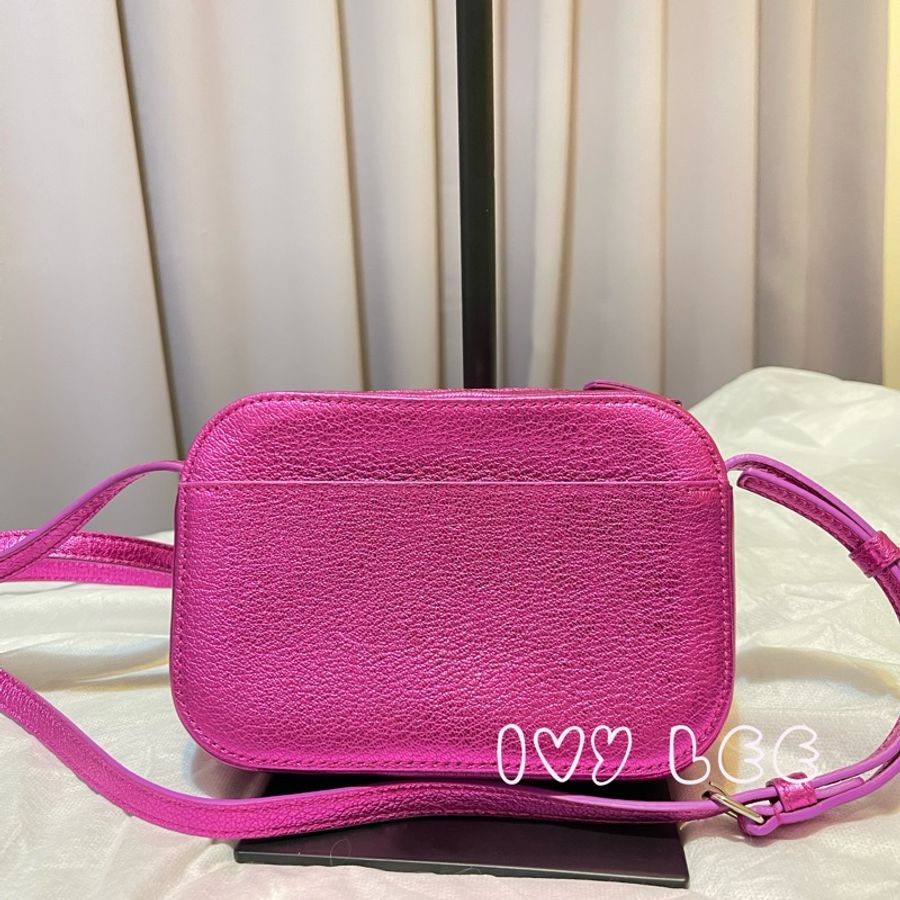 BALENCIAGA 巴黎世家 552372 桃紅EVERYDAY相機包 斜背包-1