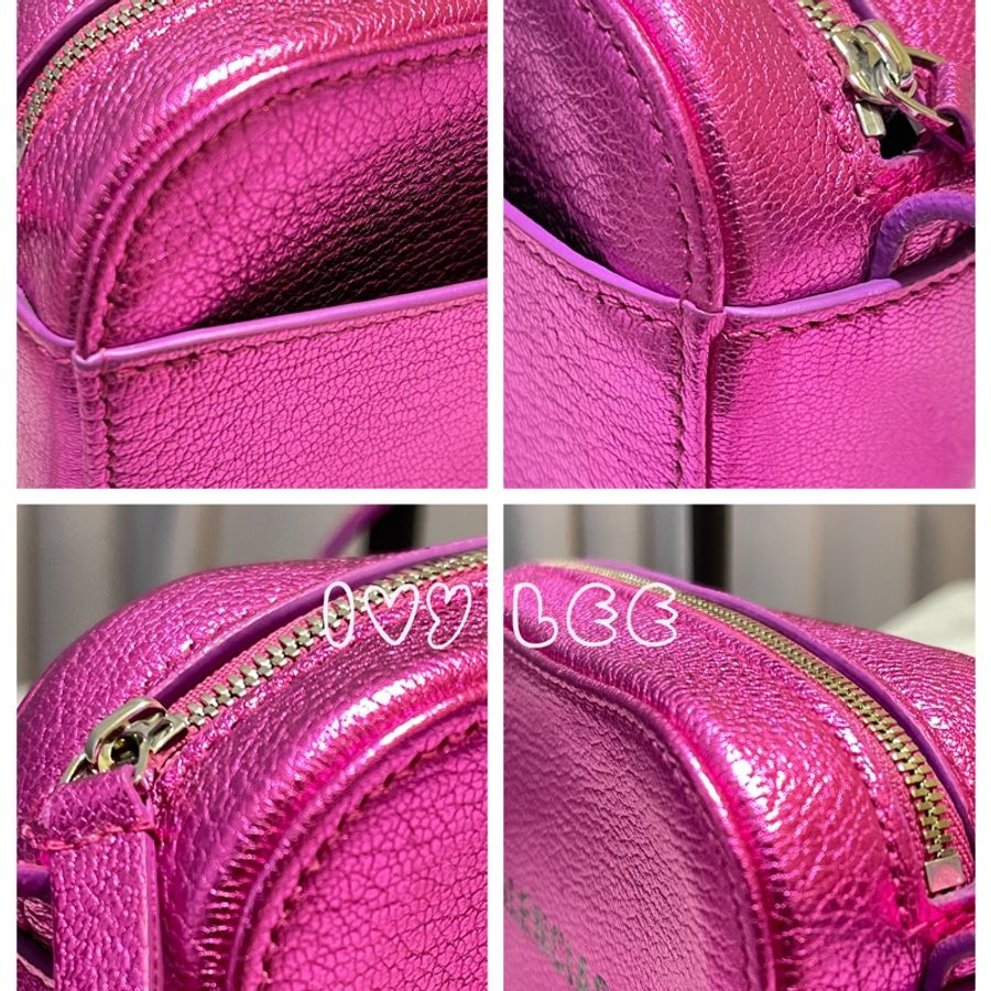 BALENCIAGA 巴黎世家 552372 桃紅EVERYDAY相機包 斜背包-6