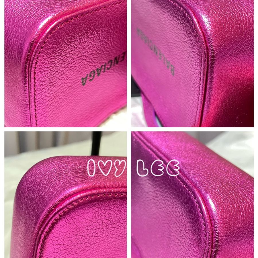BALENCIAGA 巴黎世家 552372 桃紅EVERYDAY相機包 斜背包-7