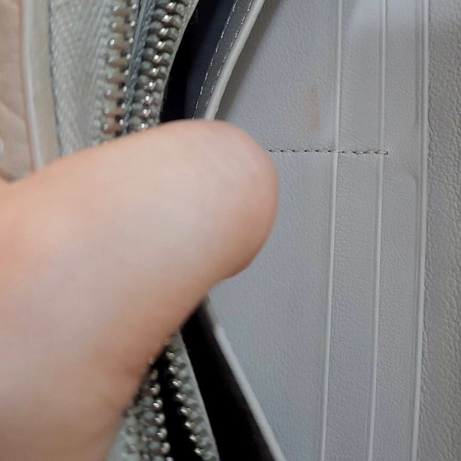 TOD'S長夾⏩溫潤質感淺灰⏩正品-6