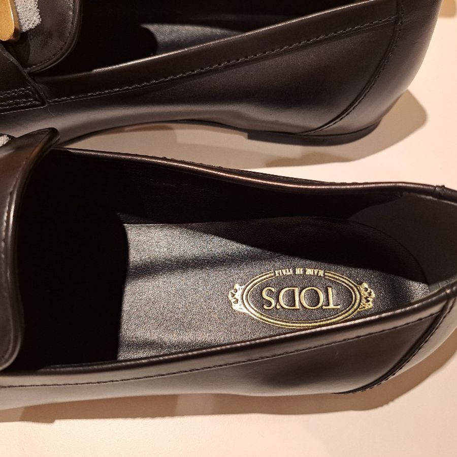 全新Tod's 黑色樂福鞋-2