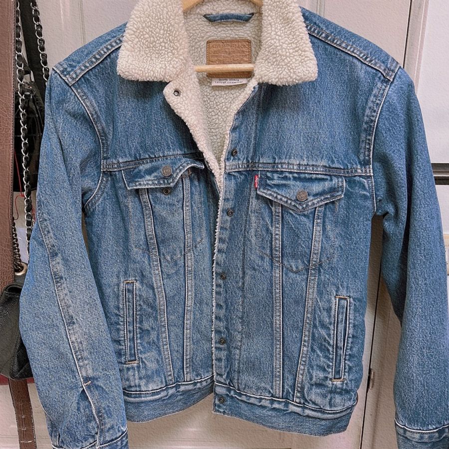 Levis 刷毛牛仔外套 牛仔外套Type3修身版型  16365-0128 女生可穿-3