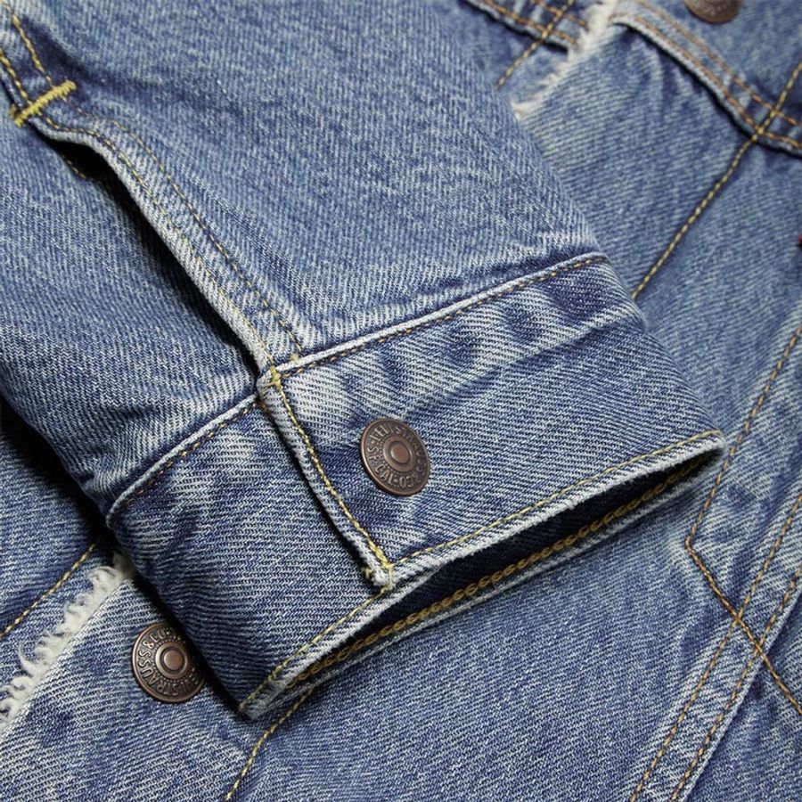 Levis 刷毛牛仔外套 牛仔外套Type3修身版型  16365-0128 女生可穿-7