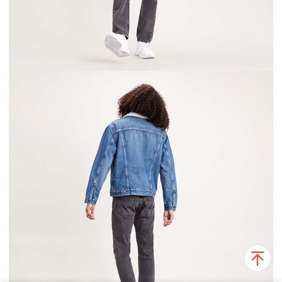 Levis 刷毛牛仔外套 牛仔外套Type3修身版型  16365-0128 女生可穿-8
