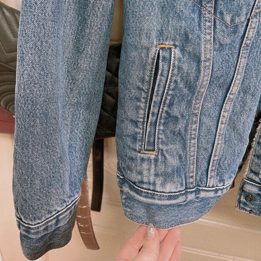 Levis 刷毛牛仔外套 牛仔外套Type3修身版型  16365-0128 女生可穿-9