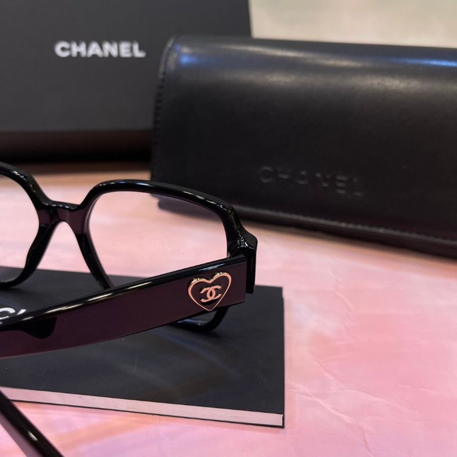 【現貨】麗睛眼鏡Chanel【可刷卡分期】香奈兒 CH3438 愛心方框 小香光學眼鏡 香奈兒熱賣款 香奈兒眼鏡-6