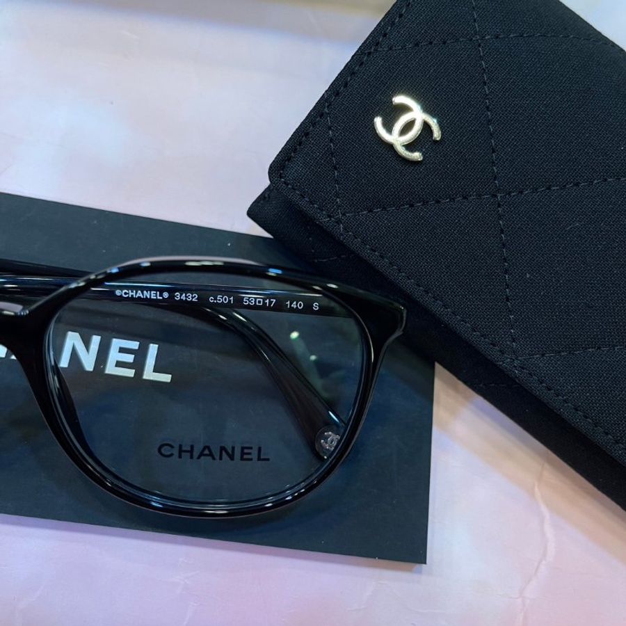 【預購】麗睛眼鏡Chanel【可刷卡分期】香奈兒 CH3432 光學眼鏡 太陽眼鏡 精品眼鏡 明星同款 小香眼鏡 熱賣款-7