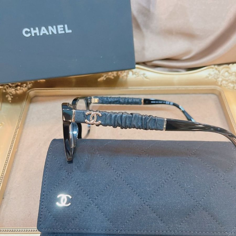【現貨】麗睛眼鏡Chanel【可刷卡分期】香奈兒-CH3435Q(黑)/小羊皮鏡腳/小香眼鏡/香奈兒眼鏡/小香光學眼鏡-1