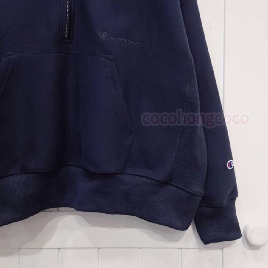 champion 藍色造型拉鍊刺繡T-3