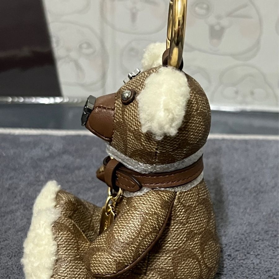 🐻Coach 蔻馳 限量小熊鑰匙圈吊飾 經典滿版Logo熊-3