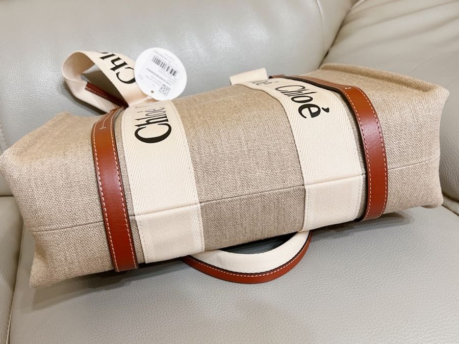 #Chloe’ Woody Tute #焦糖色#中號托特包-3