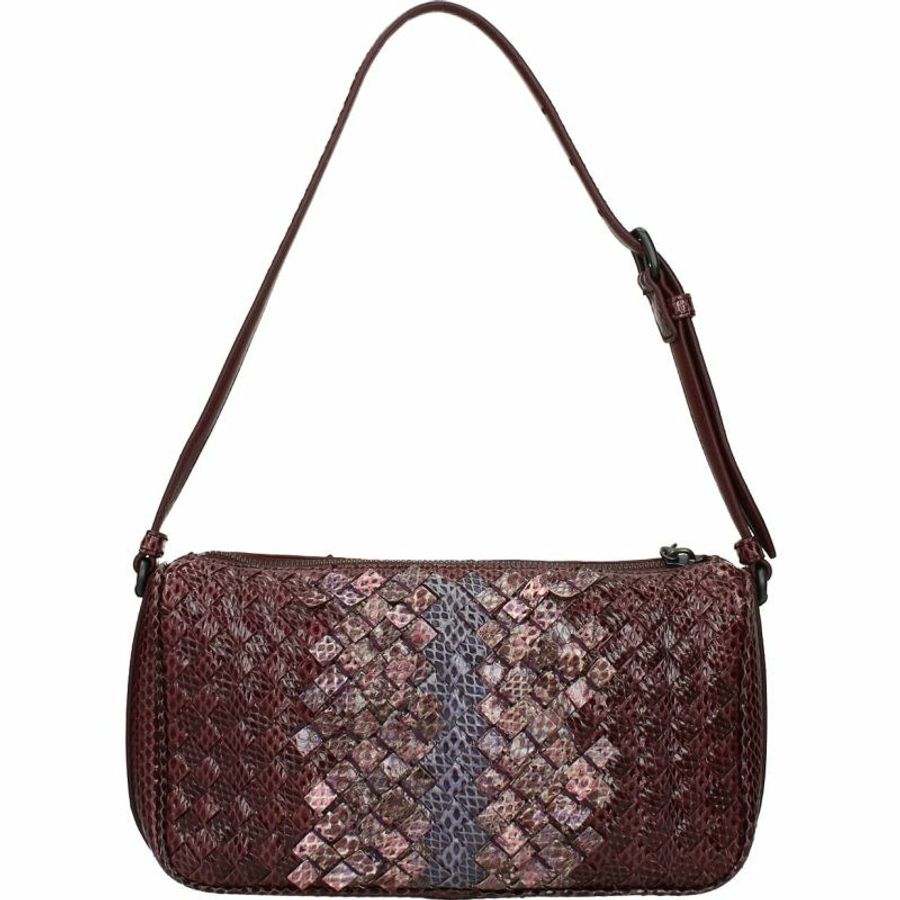 【義大利直送】全新品 Bottega Veneta 單肩包女士皮革蛇紫色-1