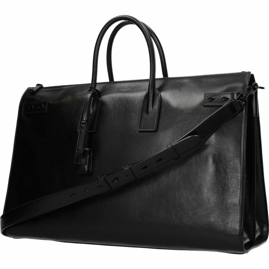 【義大利直送】全新品 Saint Laurent 手袋 Sac de Jour 男士 皮革 黑色-0