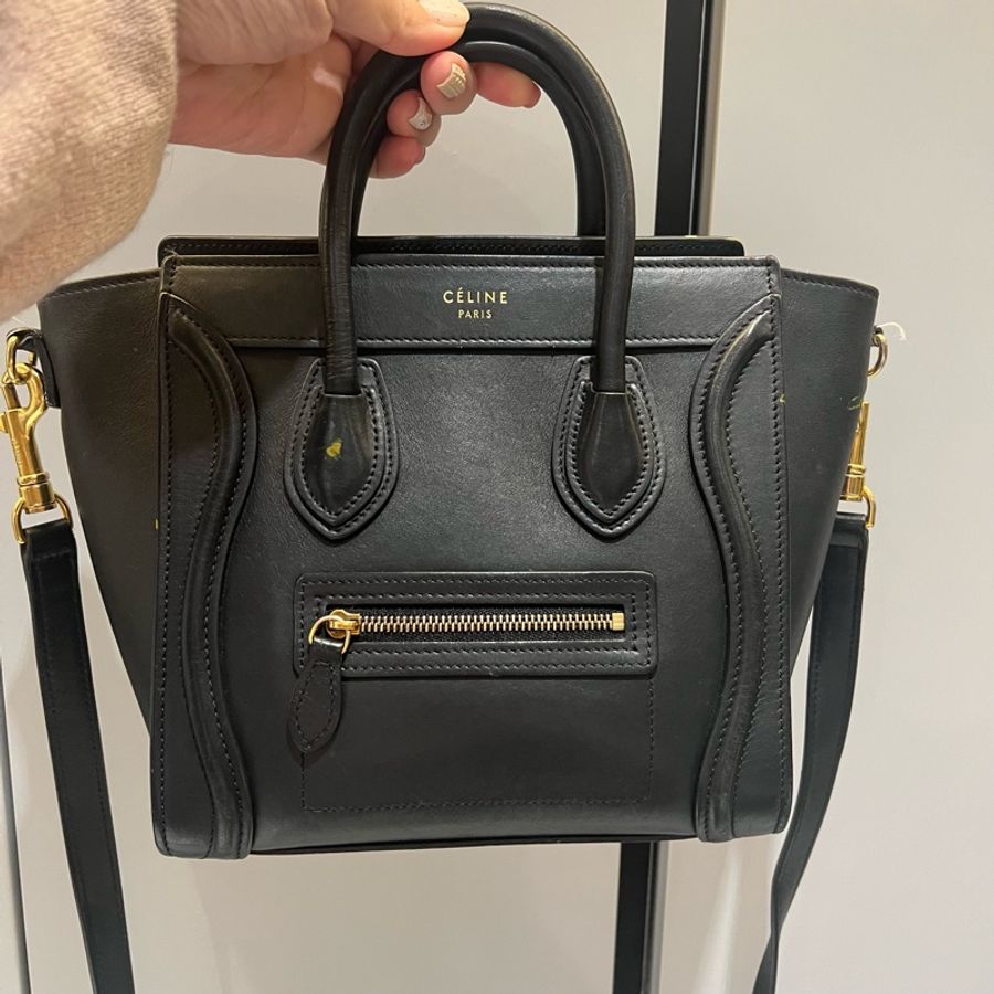 Celine Nano Luggage 燙金Logo 冏包-0