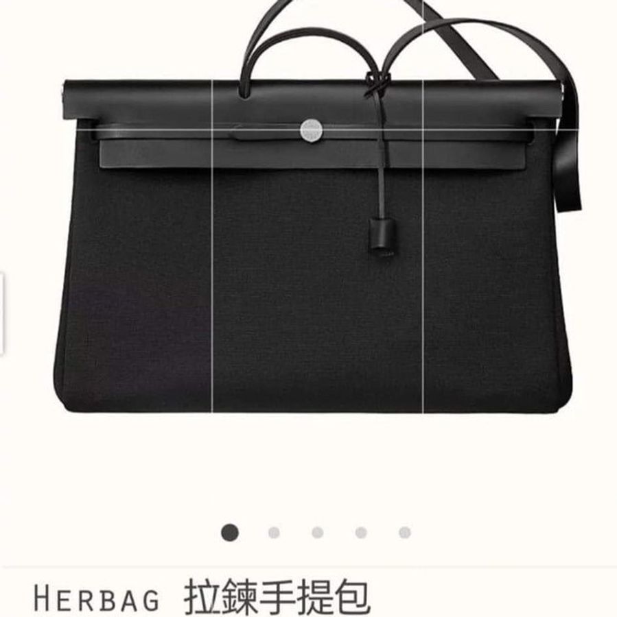 Hermès herbag GM 39cm 原價3850美金 台幣115000 尺寸39/35/15   85成新 包況很好-2