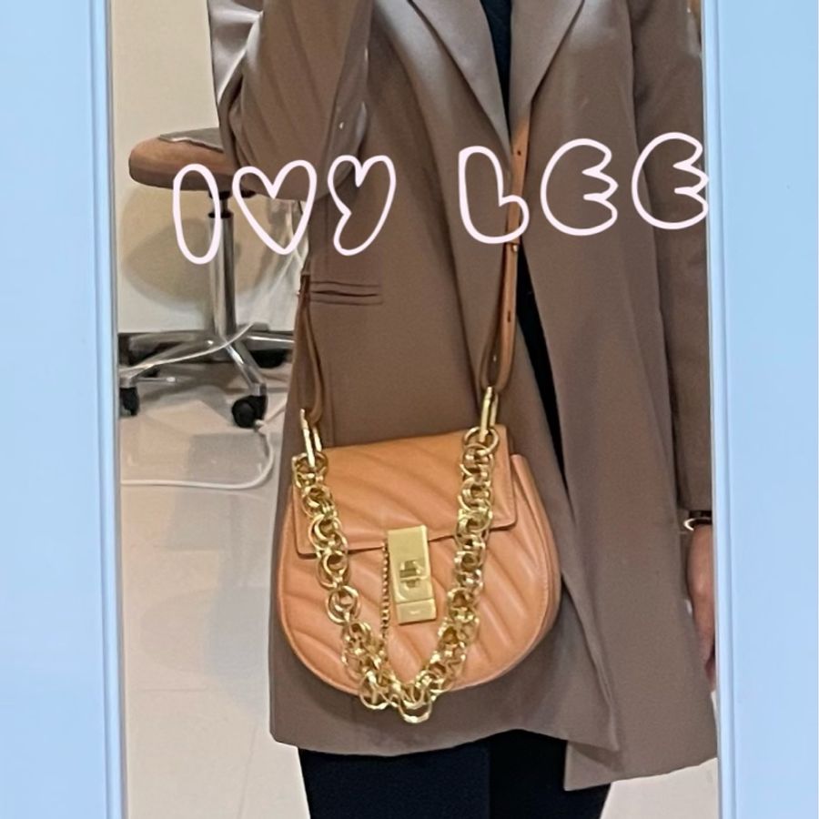 CHLOE 奶茶色 掀蓋 側背包 肩背包 斜背包 側背包 手提包 鏈帶可拆 二手正品-9